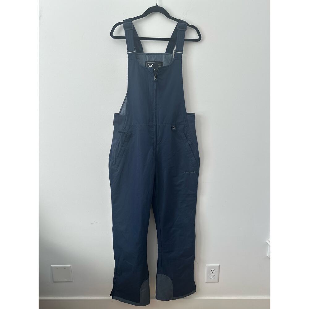 Arctix Snow Bib Overalls Womens Size Medium Navy Blue Insulated Ski Winterwaer